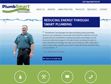 Tablet Screenshot of plumbsmarttech.com